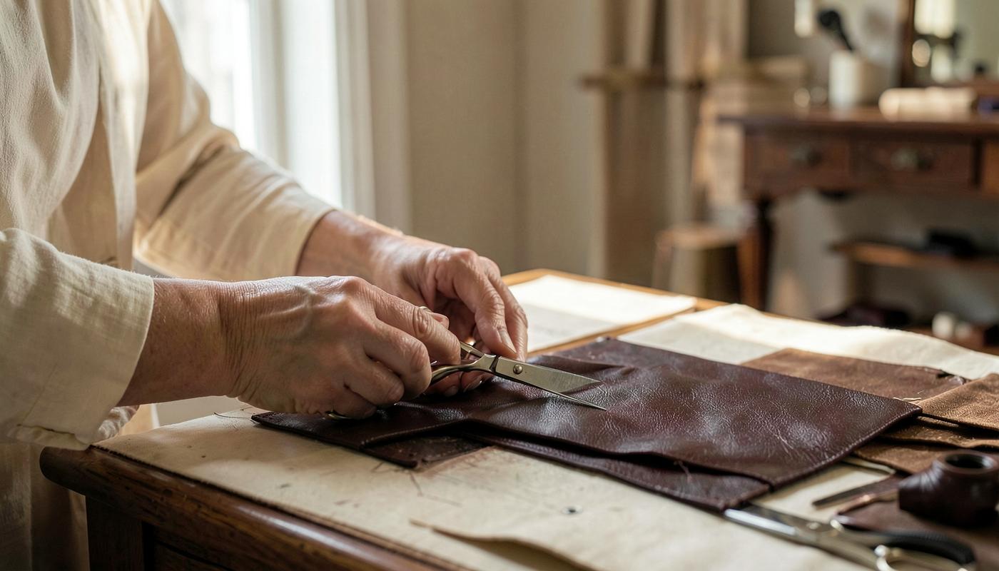 Le geste précis de la coupe en atelier